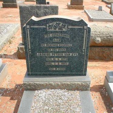 ZYL Jacobus Petrus, van 1875-1952