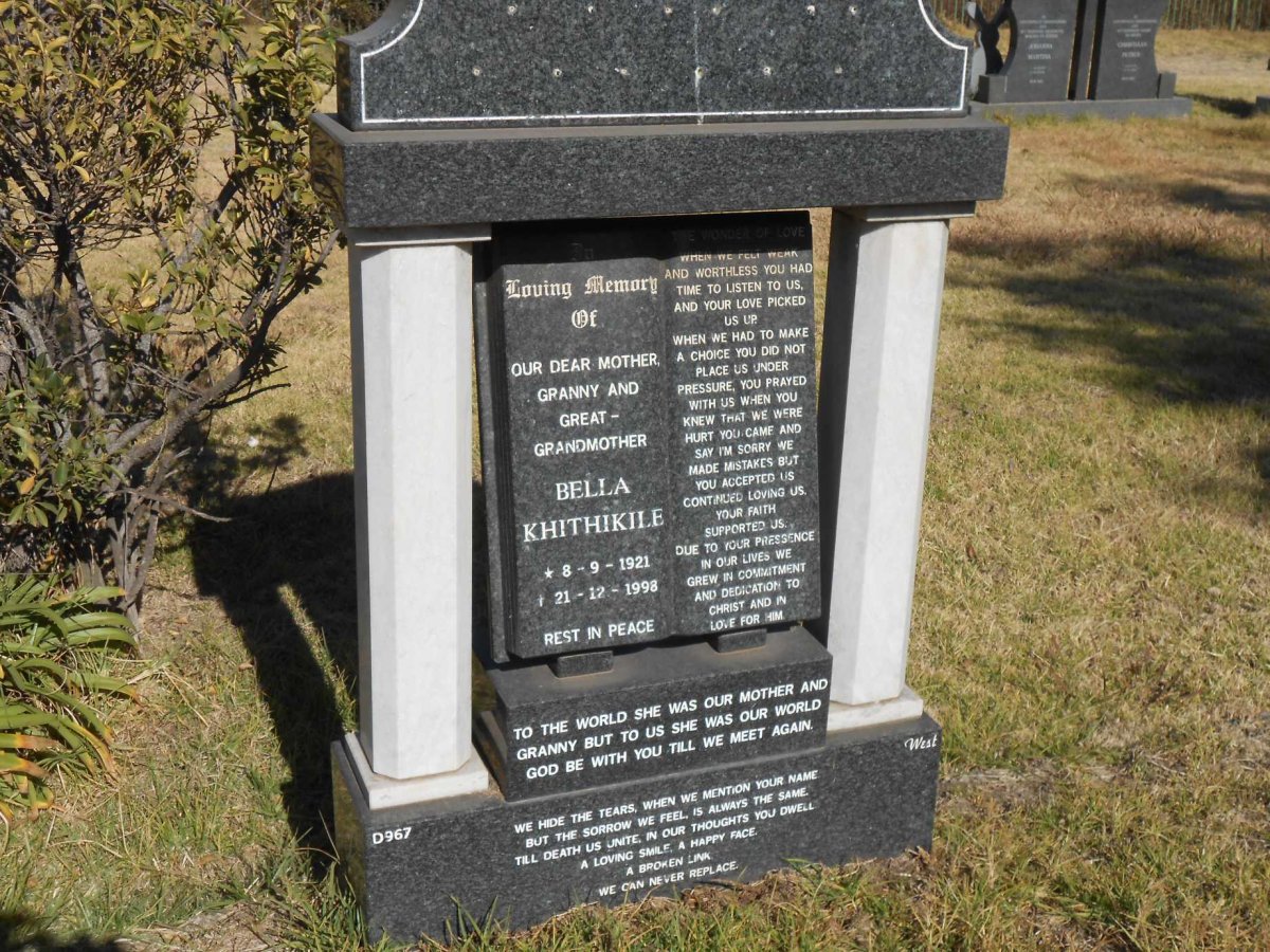 ? Bella Khithikile 1921-1998