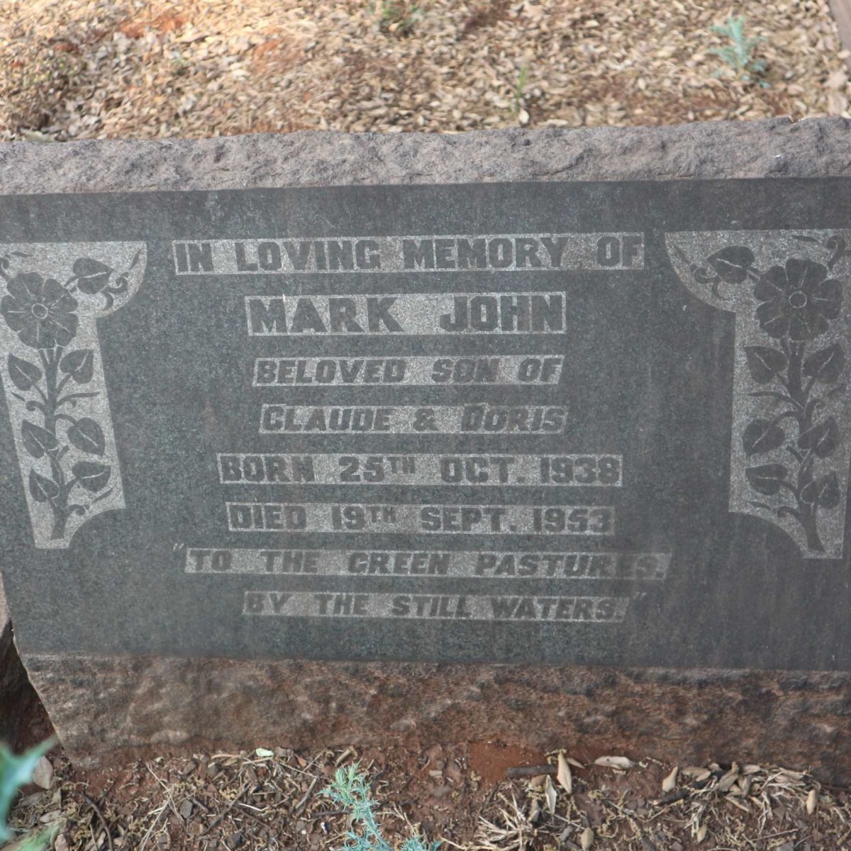? Mark John 1938-1953