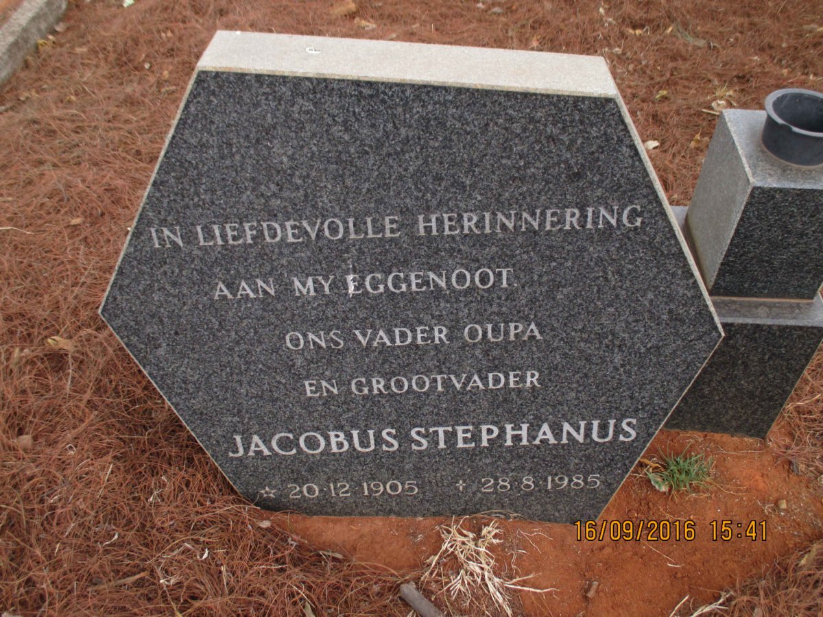 ? Jacobus Stephanus 1905-1985