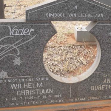 ? Wilhelm Christiaan 1936-1984 &amp; Anna Dorethea