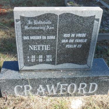 CRAWFORD Nettie 1911-1974