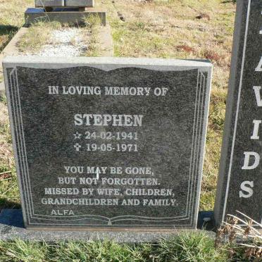 DAVIDS Stephen 1941-1971