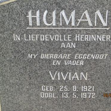 HUMAN Vivian 1921-1972 &amp; Rachel 1925-1997