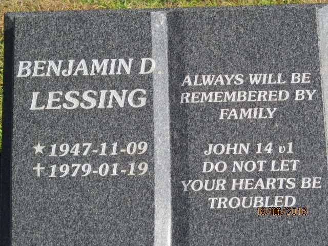 LESSING Benjamin D. 1947-1979