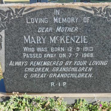 McKENZIE Mary 1913-1968