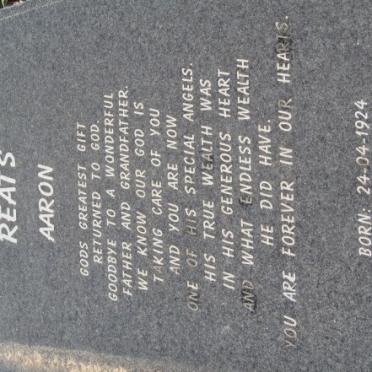 REATS Aaron 1924-1970