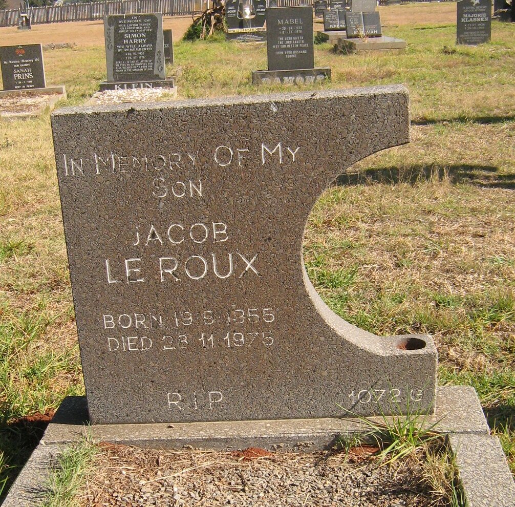 ROUX Piet, le 1948-1975 :: LE ROUX Hendry 1952-1975 :: LE ROUX Jacob 1955-1975