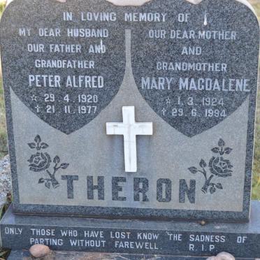 THERON Peter Alfred 1920-1977 &amp; Mary Magdalene 1924-1994