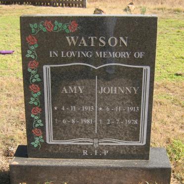WATSON Johnny 1913-1978 &amp; Amy 1913-1981