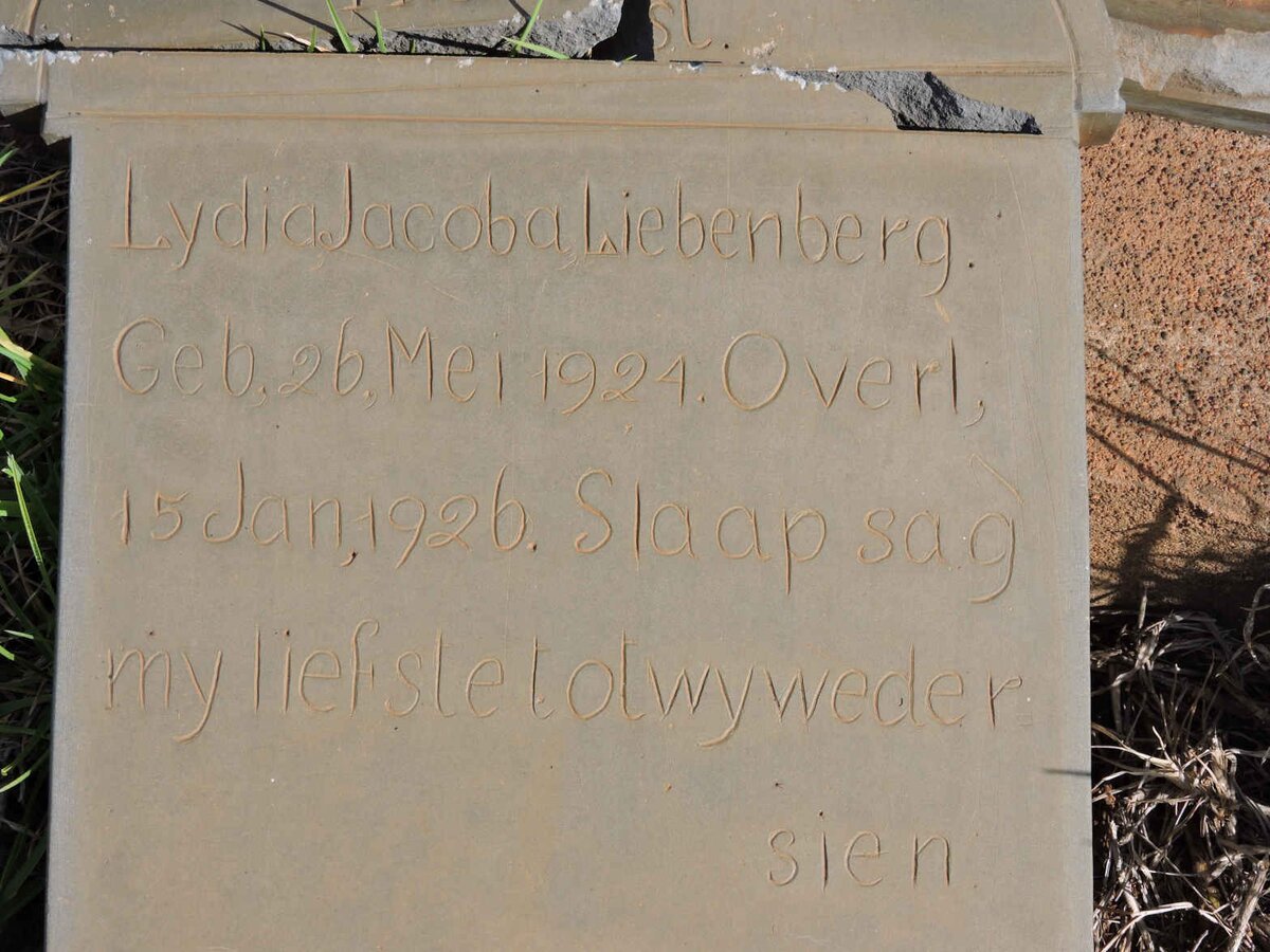 LIEBENBERG Lydia Jacoba 1924-1926