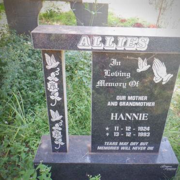 ALLIES Hannie 1924-1993