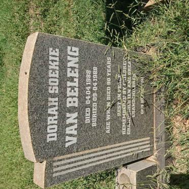 BELENG Dorah Soekie, van -1988