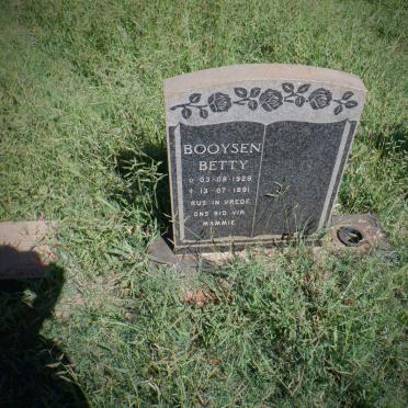 BOOYSEN Betty 1929-1991