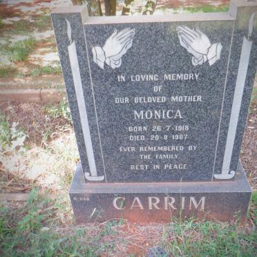 CARRIM Monica 1918-1987