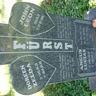 FÜRST John Leon 1930-2015 &amp; Doreen Zelda 1941-2014 :: FÜRST Angus Lucias 1961-1983