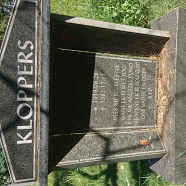 KLOPPERS David 1914-1982