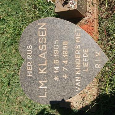 KLASSEN L.M. 1905-1988