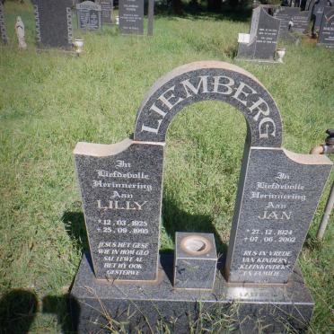 LIEMBERG Jan 1924-2002 &amp; Lilly 1925-1995