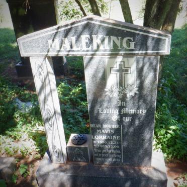 MALEKING Mavis Lorraine 1950-1983