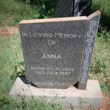 POTGIETER Anna 1939-1987
