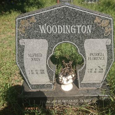 WOODINGTON Alfred John 1935-1995 &amp; Patricia Florence 193?-2005