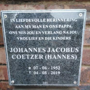 COETZER Johannes Jacobus 1952-2019