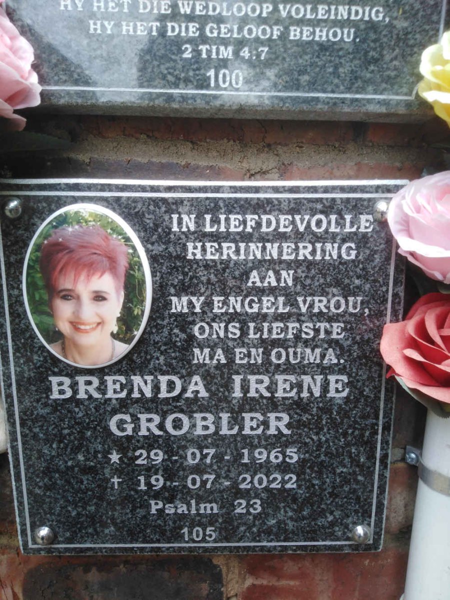 GROBLER Brenda Irene 1965-2022