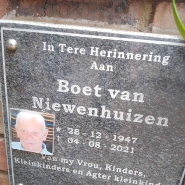 NIEWENHUIZEN Boet, van 1947-2021