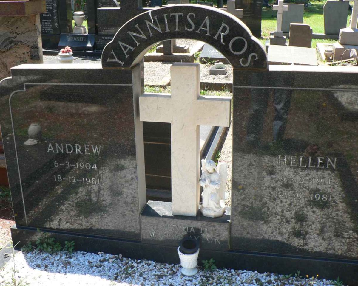 YANNITSAROS Andrew 1904-1981 &amp; Hellen -1981