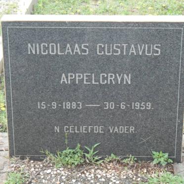 APPELGRYN Nicolaas Gustavus 1883-1959