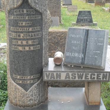 ASWEGEN Willem Johannes, van 1910-1960 &amp; Priscilla Atilda NEL 1908-2002
