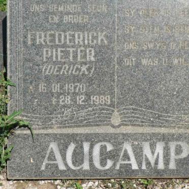 AUCAMP Frederick Pieter 1970-1989