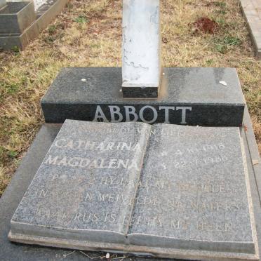 ABBOTT Catharina Magdalena 1918-1988
