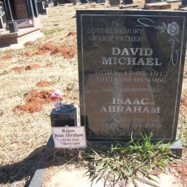 ABRAHAM David Michael 1912-1966 :: ABRAHAM Rapoo Isaac 1943-2009