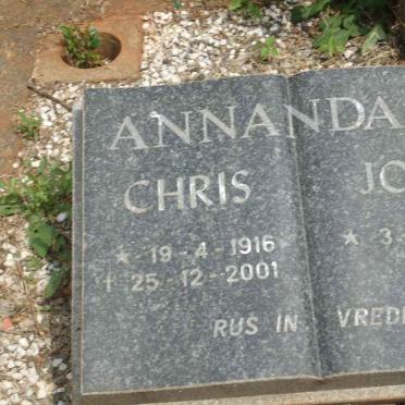 ANNANDALE Chris 1916-2001 &amp; Joey 1924-