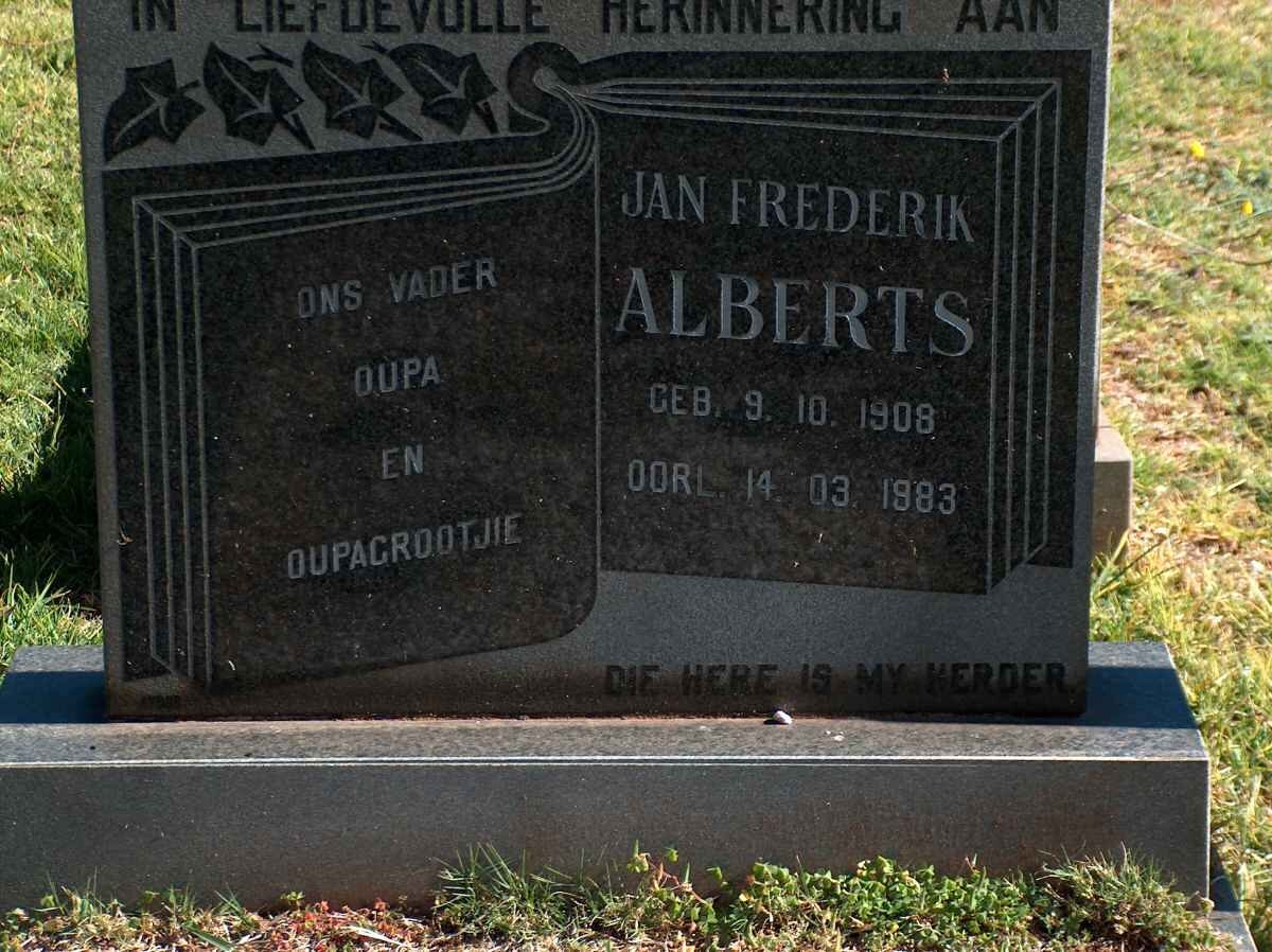 ALBERTS Jan Frederik 1908-1983