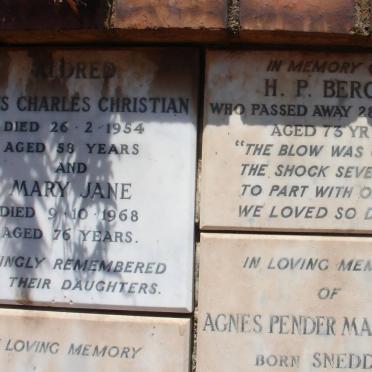 ALDRED Louis Charles Christian -1954 &amp; Mary Jane -1968 :: BERGH H.P. -1953