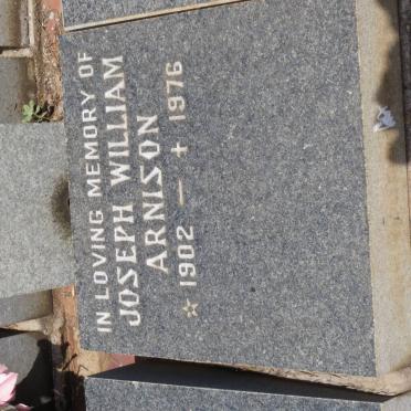 ARNISON Joseph William 1902-1976