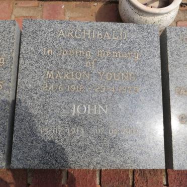 ARCHIBALD John 1914-2002 &amp; Marion Young 1918-1975