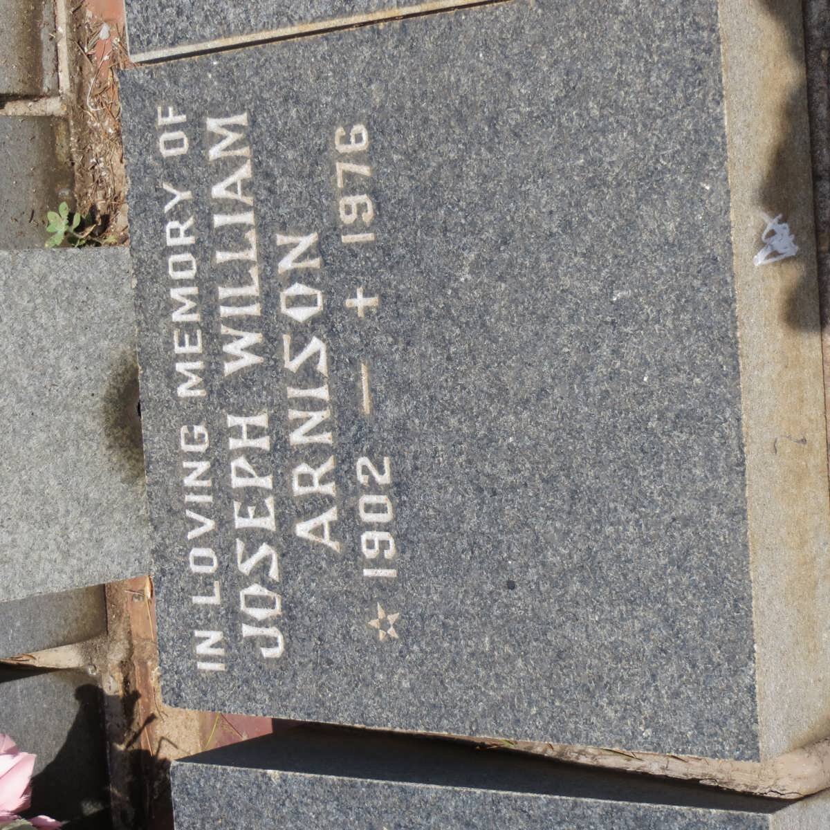 ARNISON Joseph William 1902-1976