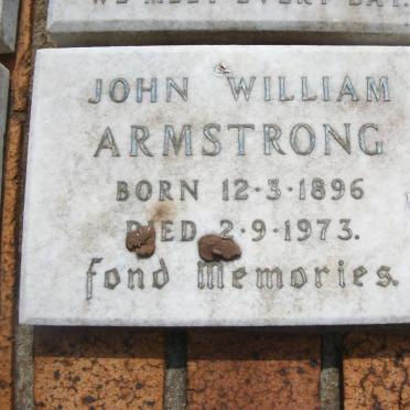 ARMSTRONG John William 1896-1973