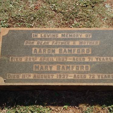 BAMFORD Aaron -1937 &amp; Mary -1937