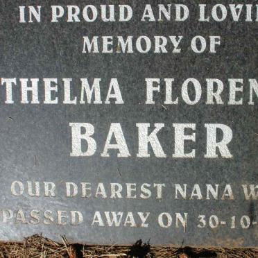 BAKER Thelma Florence -2004
