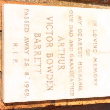 BARRETT Arthur Victor Bowden -1969