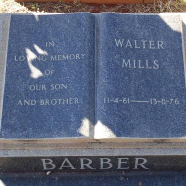 BARBER Walter Mills 1961-1976
