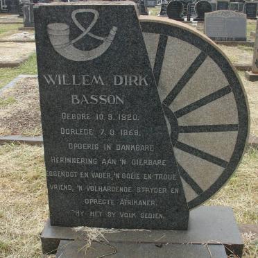 BASSON Willem Dirk 1920-1959