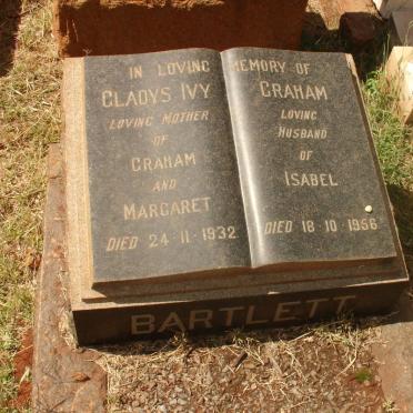 BARTLETT Gladys Ivy -1932 :: BARTLET Graham J. -1956