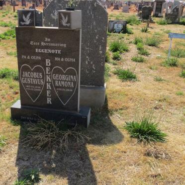 BEKKER Jacobus Gustavus 1956-2009 &amp; Georgina Ramona 1958-