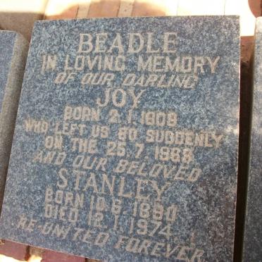 BEADLE Stanley 1890-1974 &amp; Joy 1909-1988